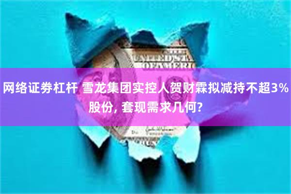 网络证劵杠杆 雪龙集团实控人贺财霖拟减持不超3%股份, 套现需求几何?